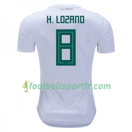 Tenue Mexique H.Lozano 8 Exterieur Coupe du monde 2018 Maillot de Foot